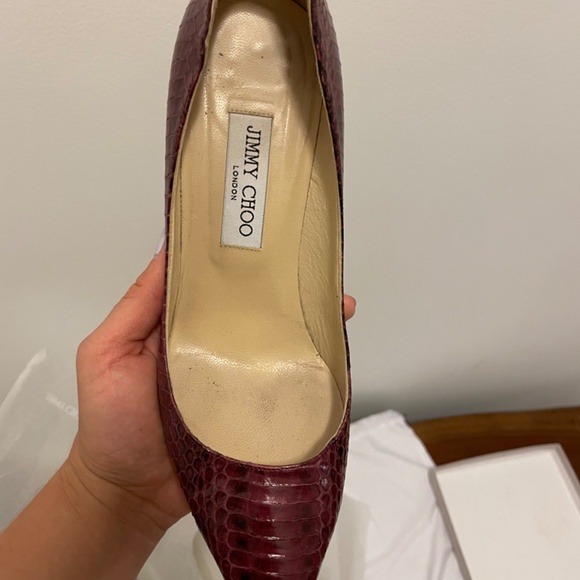 Jimmy Choo Python Skin Heels - Picture 5 of 8